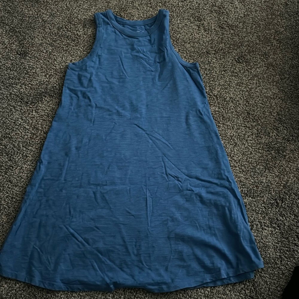 Blue flowy dress